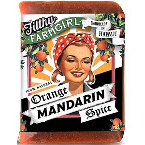 100% Natural Organic Soap. Orange Mandarin Spice. Handmade in Hawaii. 7oz.